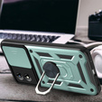 Husă blindată pentru Motorola Moto E13, CamShield Slide, verde