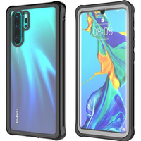 Carcasă pentru Huawei P30 Pro, Shockproof, cu folie, negru