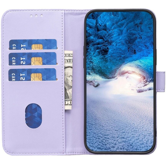 Cu clapetă pentru Samsung Galaxy A55 5G,BINFEN Wallet, violet