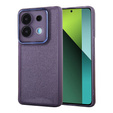 Carcasă pentru Xiaomi Redmi Note 13 Pro 5G, Glittery Powder, violet + sticlă călită 9H