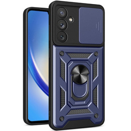 Husă blindată pentru Samsung Galaxy M34, CamShield Slide, albastru