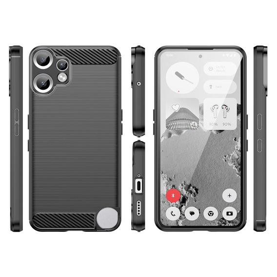 Huse pentru CMF Nothing Phone 2 Pro, Carbon, negru