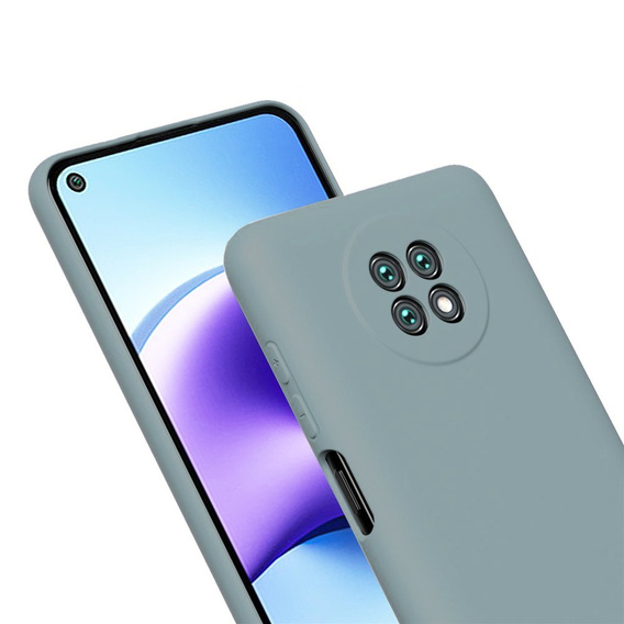 Husa pentru Xiaomi Redmi Note 9T 5G, Silicone Lite, gri lavanda