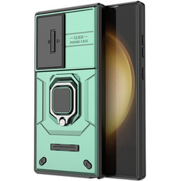 Husă pentru Samsung Galaxy S24 Ultra, KickStand Camera Lens, verde