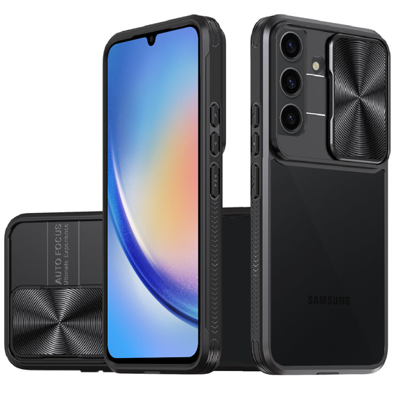 Huse pentru Samsung Galaxy A34 5G, Slide Camera, negru