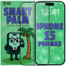 Sticlă temperată 5D Full Glue Smart Palm pentru iPhone 15 Pro Max