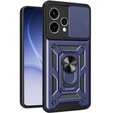 Husă blindată CamShield Slide cu capac pentru cameră și inel pentru Oppo Reno 15, albastră