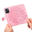 Cu clapetă pentru Xiaomi Redmi Note 12 4G, Mandala Flower, roz
