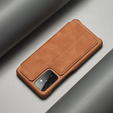 Cu clapetă pentru Samsung Galaxy A52 5G / 4G, LC.IMEEKE, maro