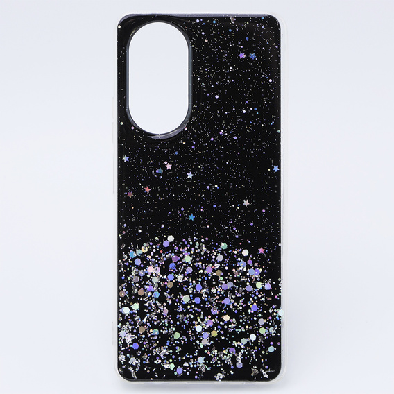 Huse pentru Oppo A58 4G, Glittery, negru