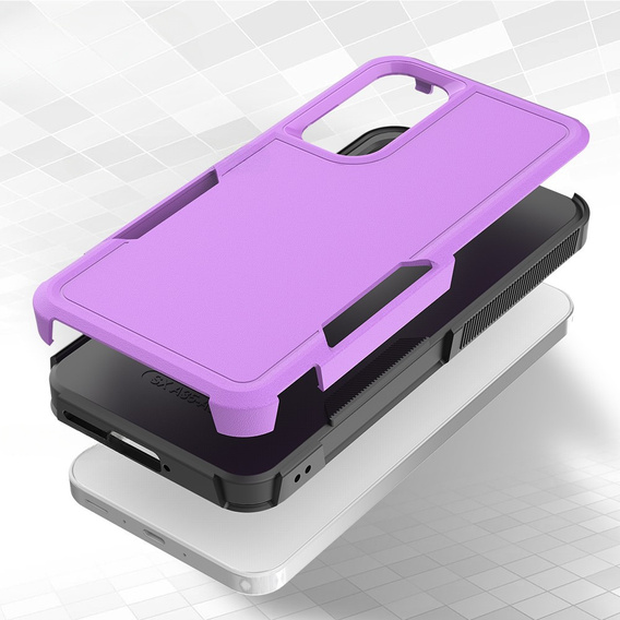 Husa blindată pentru Samsung Galaxy A35 5G, Dual Shockproof, violet