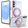 Carcasă magnetică pentru Samsung Galaxy S25+ Plus, pentru MagSafe, roz