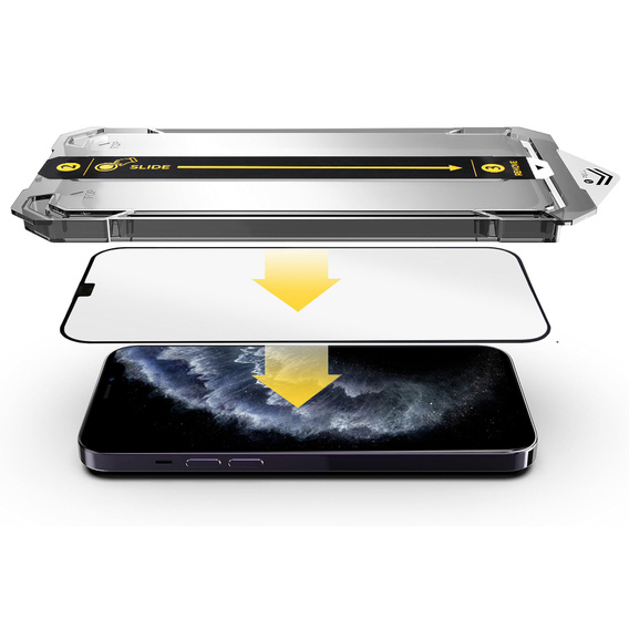 2x Sticlă temperată pentru iPhone X / XS / 11 Pro, ERBORD Easy App Full Screen Protector