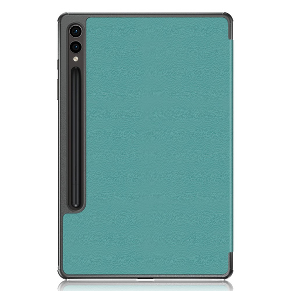 Husă pentru Samsung Galaxy Tab S9 FE+ Plus, Smartcase cu spațiu pentru stylus, verde