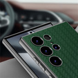Huse pentru Samsung Galaxy S24 Ultra, GKK Woven Leather, verde