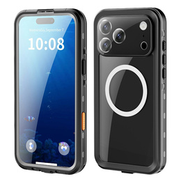 Husă pentru iPhone 17 Pro Max, IP68 rezistentă la apă, SHELLBOX MagSafe, negru