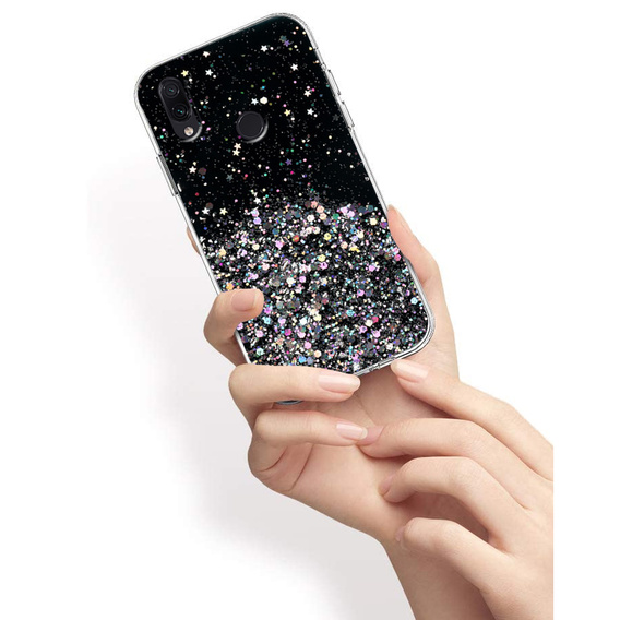 Huse pentru Xiaomi Redmi Note 7, Glittery, negru