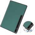 Husă pentru Samsung Galaxy Tab S10 Ultra, Smartcase cu spațiu pentru stylus, verde