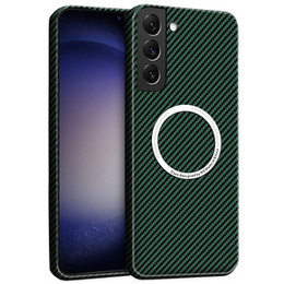 Huse pentru Samsung Galaxy S23 Plus, Magsafe Slim Carbon, verde