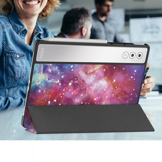 Husă pentru Lenovo Yoga Tab Plus, Smartcase, galaxy