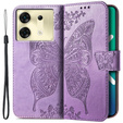 Cu clapetă pentru Infinix Zero 30 5G, Butterfly, violet