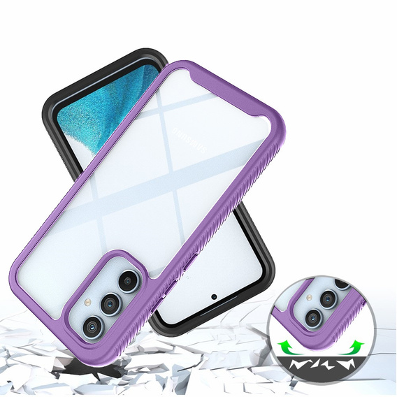 Carcasă pentru Samsung Galaxy A34 5G, Shockproof, cu folie, violet