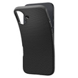 Carcasa Spigen pentru iPhone 16, Liquid Air, negru + 9H Tempered Glass