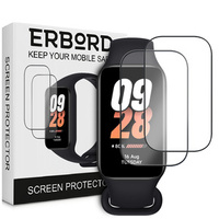 2x ERBORD Hybrid Glass pentru Xiaomi Smart Mi Band 8 Active