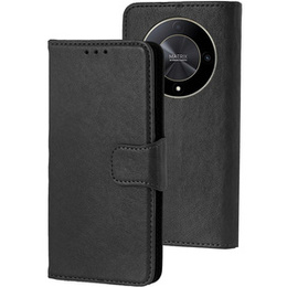 Husa cu clapetă pentru Honor Magic 6 Lite 5G, Split Leather, negru