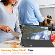 Husă inteligentă cu imprimeu pentru Samsung Galaxy Tab A11/A9