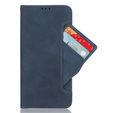 Cu clapetă pentru Realme 14 5G / Realme 14T 5G, Card Slot, albastru închis