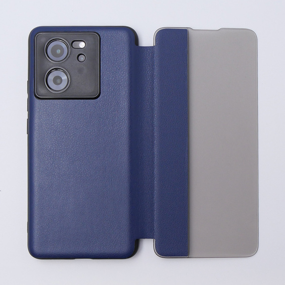 Husă pentru Xiaomi 13T / 13T Pro, cu clapetă Side View, albastru