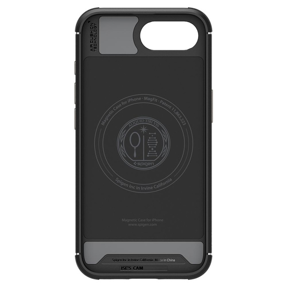 Carcasa Spigen pentru iPhone 16E, Core Armor MagSafe, negru + 9H Tempered Glass 