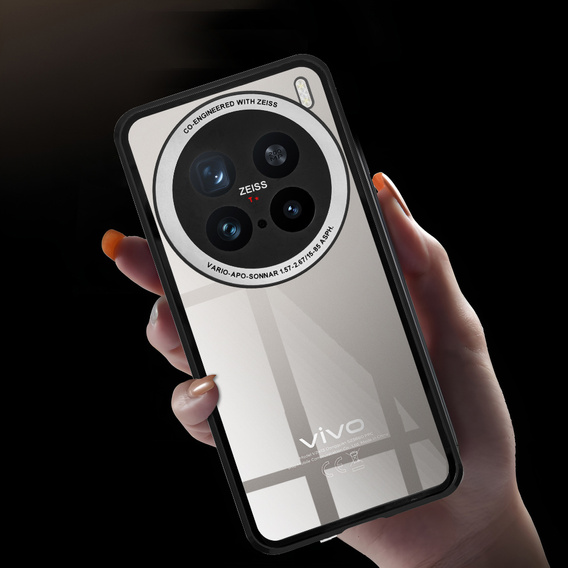 Husa pentru Vivo X200 Pro 5G, Magnetic Dual Glass, negru