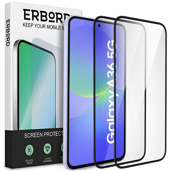 2x sticlă ceramică ERBORD Hybrid Glass pentru Samsung Galaxy A36 5G