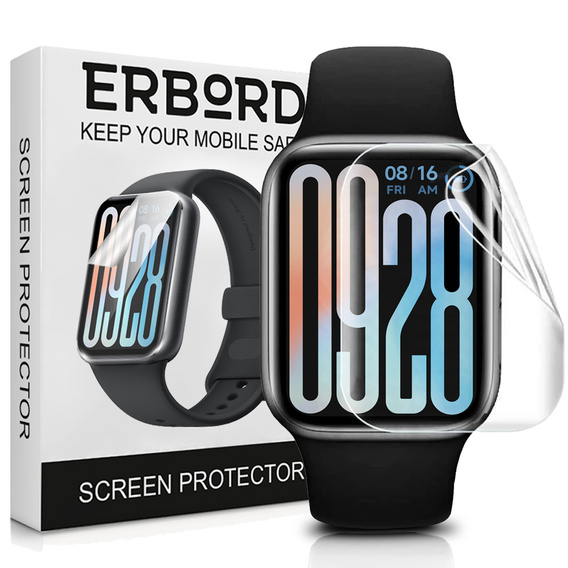 3x ERBORD Hydrogel Foil pentru Xiaomi Smart Band 9 Pro