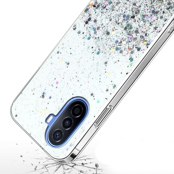 Huse pentru Huawei Nova Y70, Glittery, transparentă