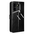 Cu clapetă pentru Tecno Pova 5 Pro 4G, Crazy Horse Wallet, negru