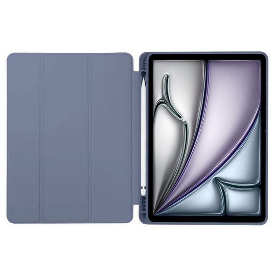 Husă pentru iPad Air 13" 2025/2024 (7/6 gen.), Smartcase Hybrid, cu spațiu pentru stylus, violet