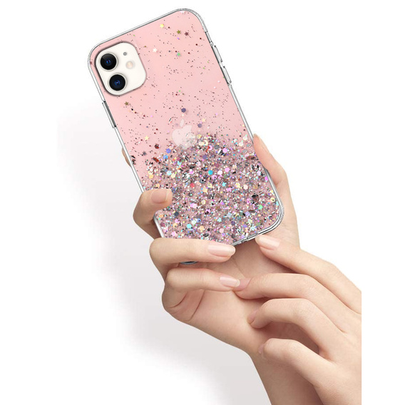 Huse pentru iPhone 11, Glittery, roz