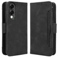 Cu clapetă pentru Samsung Galaxy S25 Edge, Card Slot, negru