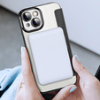 Cu clapetă pentru iPhone 14, RFID Wallet MagSafe CamShield, negru
