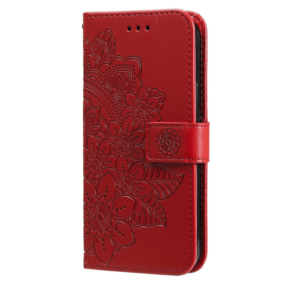 Cu clapetă pentru Xiaomi Redmi Note 13 5G, Mandala, roșu