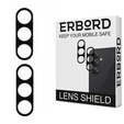 2x ERBORD sticlă călită ERBORD pentru camera pentru Samsung Galaxy A54 5G, negru