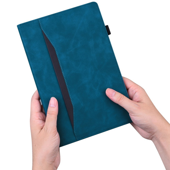 Husă pentru Lenovo Tab M10 Plus 10.6 Gen 3 TB-125F TB-128F, Classic, cu spațiu pentru stylus, albastru