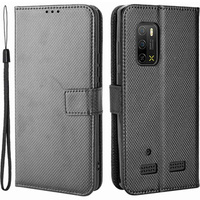 Cu clapetă pentru Ulefone Armor X10 / X10 Pro, Wallet Smart Magnet Case, negru