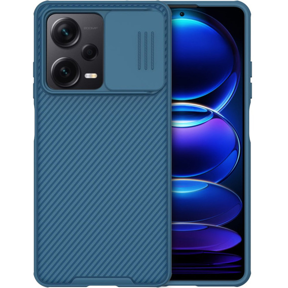 Carcasă blindată Nillkin pentru Xiaomi Redmi Note 12 Pro+ 5G, CamShield Pro, albastru