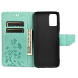 Cu clapetă pentru Xiaomi Redmi 10, Butterfly, verde