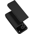 Husă Dux Ducis pentru iPhone 17 Pro Max, Skin Pro, cu clapetă, cu slot pentru carduri, negru