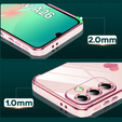 Carcasa pentru Samsung Galaxy A26, Electro heart, roz rose gold + sticlă 9H